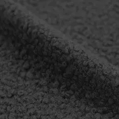 Boucle Fabric Curly Dark Grey