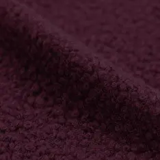 Boucle Fabric Curly Eggplant