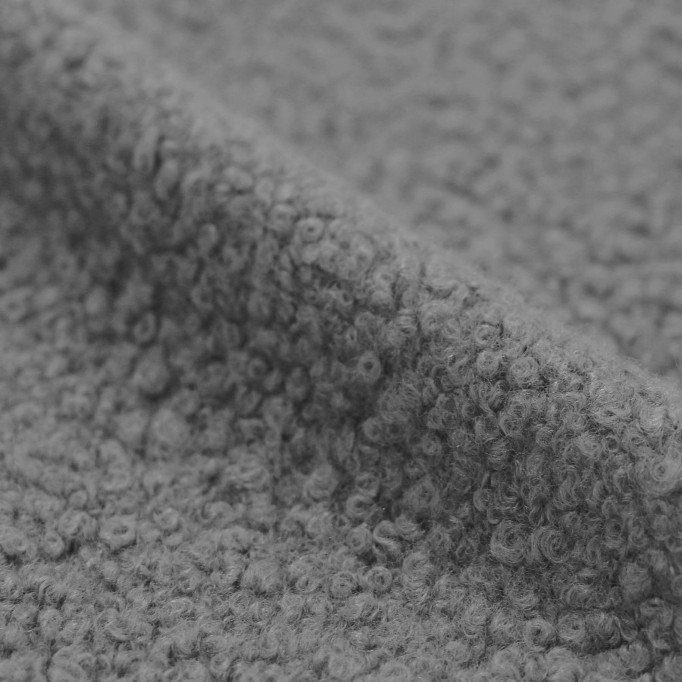 Boucle Stoff Locken Grau - (Boucle Stoff)