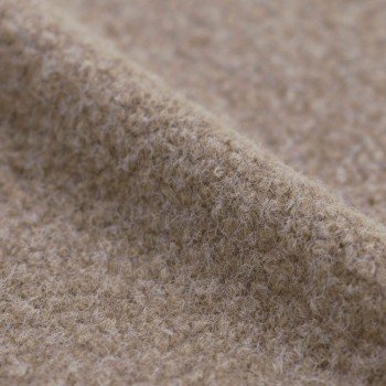 Boucle Stoff Locken Beige Meliert