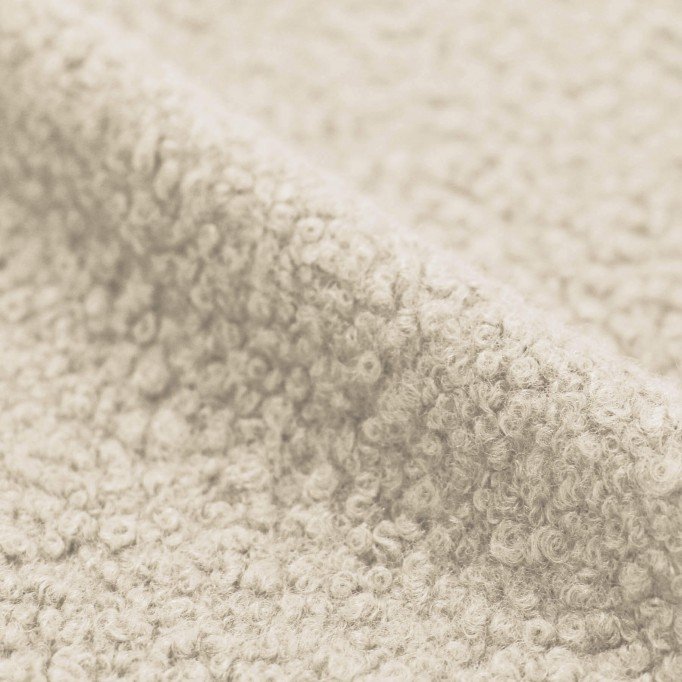 Tissu Lainages Bouclé Naturel - (Tissu Bouclé)