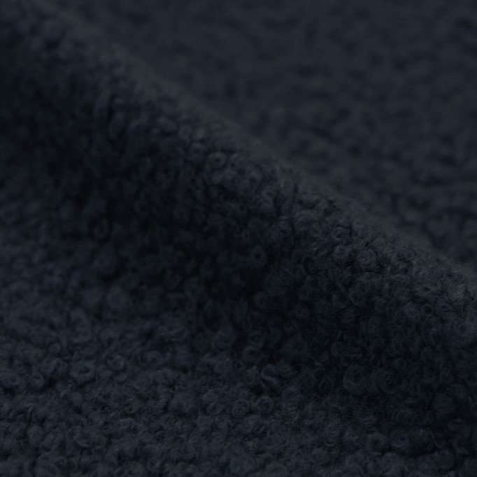 Boucle Stoff Locken Marine - (Boucle Stoff)