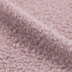 Boucle Fabric Curly Nude Pink