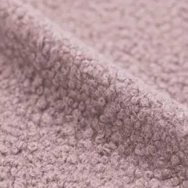Spilśniona Dzianina Bouclé Nagi Różowy | Rijs Textiles Spilśniona Dzianina Bouclé Nagi Różowy Tkanina Bouclé