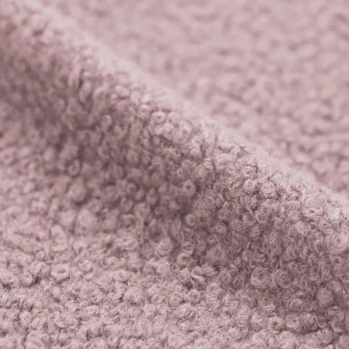 Boucle Stoff Locken Nude Rosa - (Boucle Stoff)