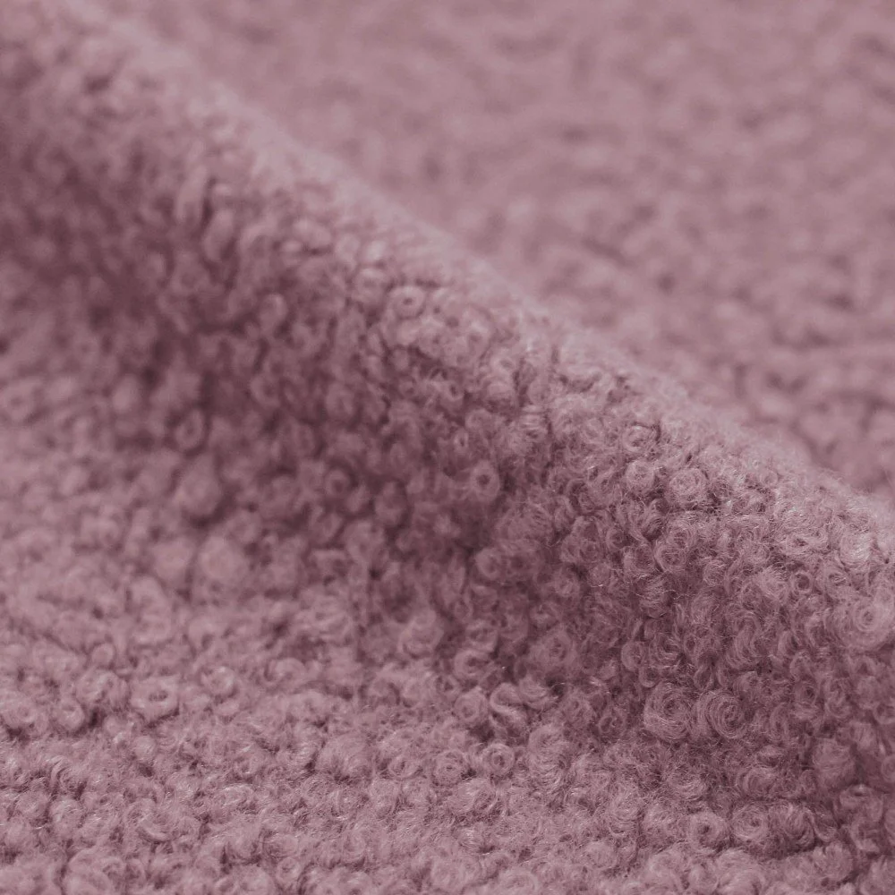 Tessuto Bouclé Pesante Rosa Antico