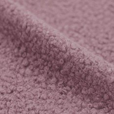Boucle Fabric Curly Old Pink