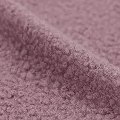 Boucle Fabric Curly Old Pink