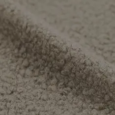 Boucle Fabric Curly Taupe