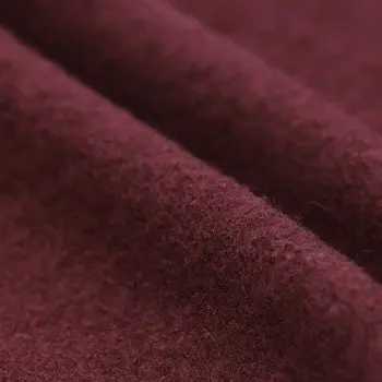 Tissu Lainage Foulé Bordeaux Tissu Lainage Foulé Bordeaux