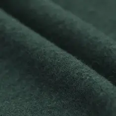 Fulled Loden Wool Fabric Dark Green