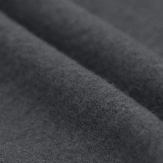 Fulled Loden Wool Fabric Dark Grey
