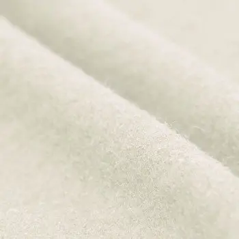 Tessuto Loden Follato Di Lana Ecru Tessuto Loden Follato Di Lana Ecru