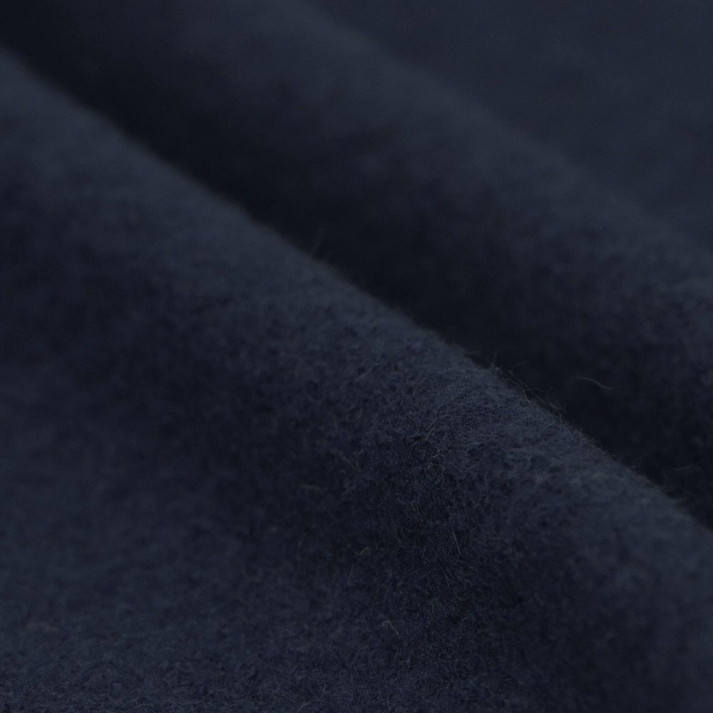 Fulled Loden Wool Fabric Navy