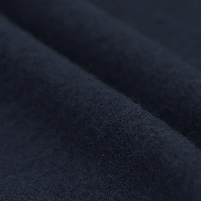 Tissu Lainage Foulé Marine - (Tissu Laine Bouillie)