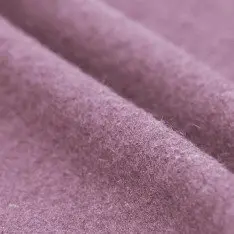Fulled Loden Wool Fabric Old Pink