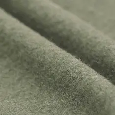 Fulled Loden Wool Fabric Olive Green