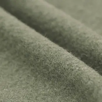 Tissu Lainage Foulé Vert Olive Tissu Lainage Foulé Vert Olive