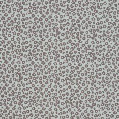 Tessuto Jersey Di Cotone Costine Stampato - Leopardato Verde Polveroso