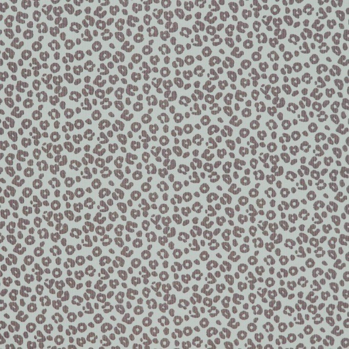 Tessuto Jersey Di Cotone Costine Stampato - Leopardato Verde Polveroso - (Jersey Tessuti)