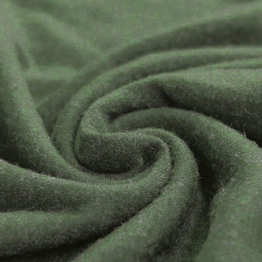 Angora Jersey Fabric Army Green