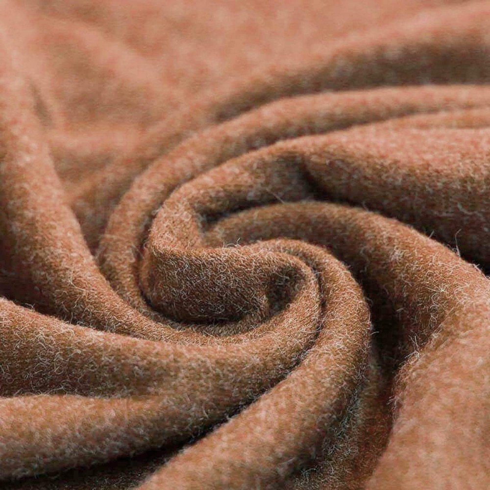 Angora Jersey Fabric Camel Brown