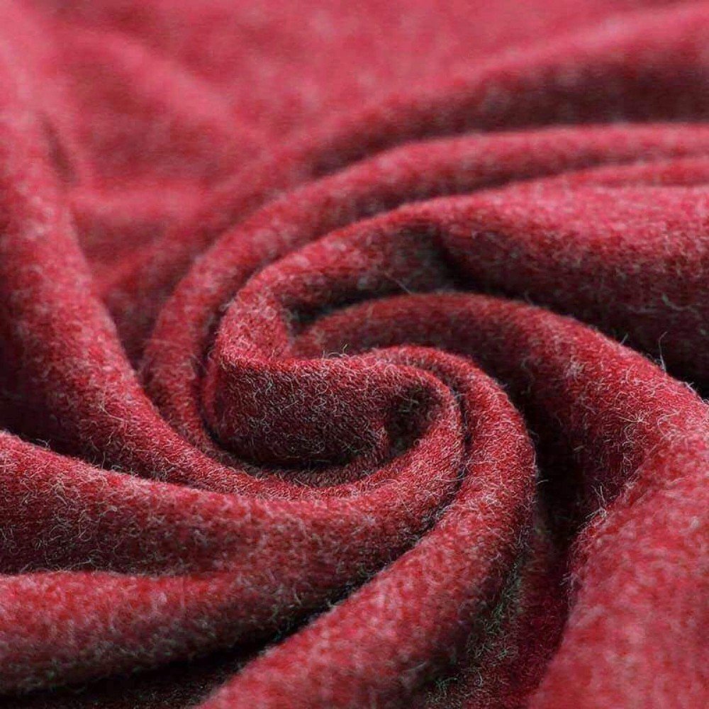 Angora Jersey Fabric Dark Red