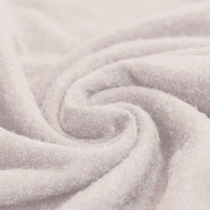 Angora Jersey Stof Licht Beige - (Mode Stoffen)