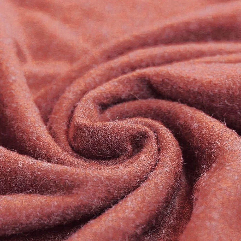 Tessuto a Maglia Di Angora Arancione Bruciato Tessuto a Maglia Di Angora Arancione Bruciato
