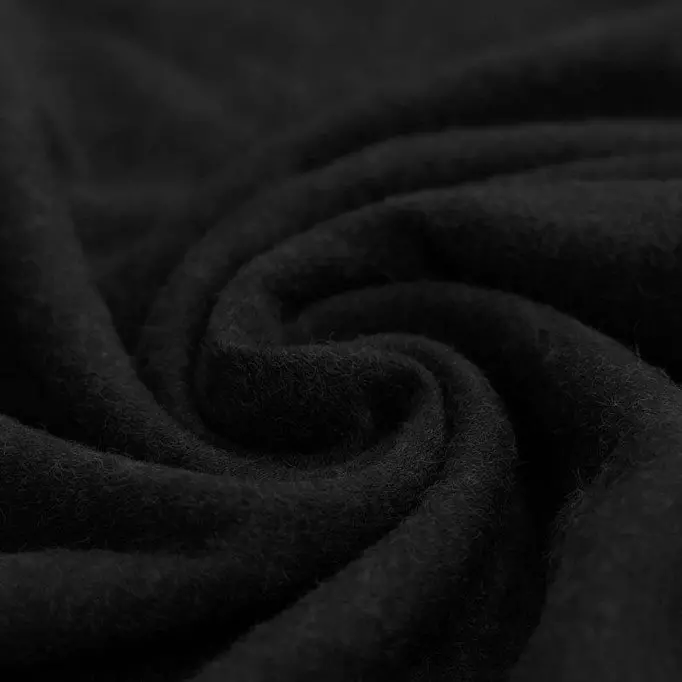 Angora Jersey Stof Zwart - (Mode Stoffen)