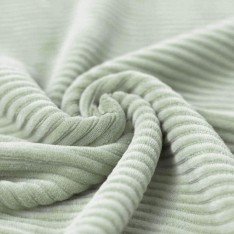 Big Knitted Corduroy Jersey Fabric Dusty Green