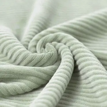 Big Knitted Corduroy Jersey Fabric Dusty Green - (Knitted Corduroy Jersey Fabric)