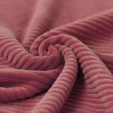 Big Knitted Corduroy Jersey Fabric Raspberry 