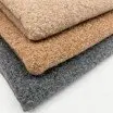 Boucle Stof Krøllet Grå Melange  - (Boucle Stof (Metervare))