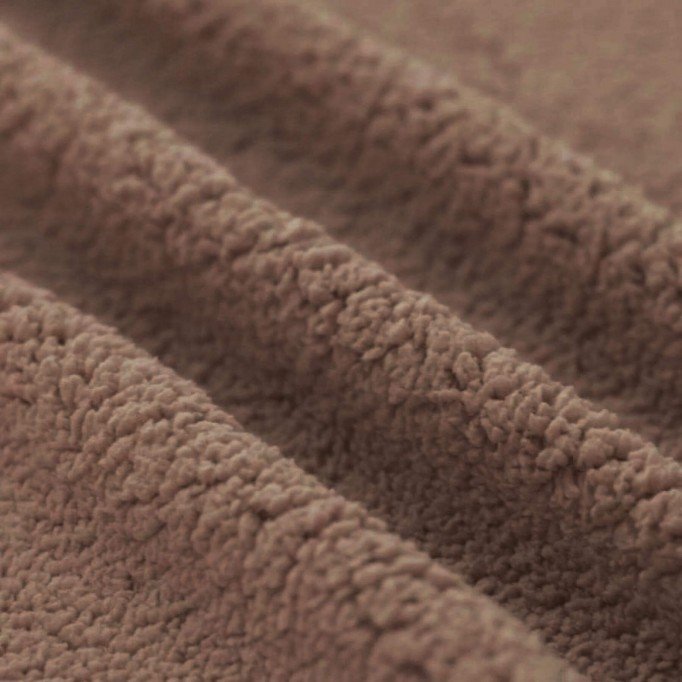 Curly Teddy Fabric Dusty Brown - (Curly Teddy Fabric)