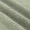 Tessuto Pelliccia D'Agnello Sintetica Verde Polveroso