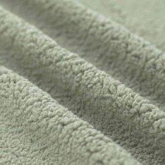 Curly Teddy Fabric Dusty Green