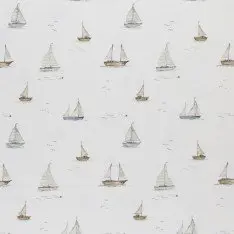 Jersey Cotton Fabric Digital Print - Sailboats