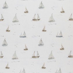 Cotton Poplin Digital Print - Sailboats