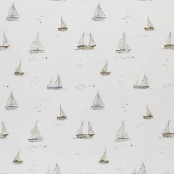 Cotton Poplin Digital Print - Sailboats