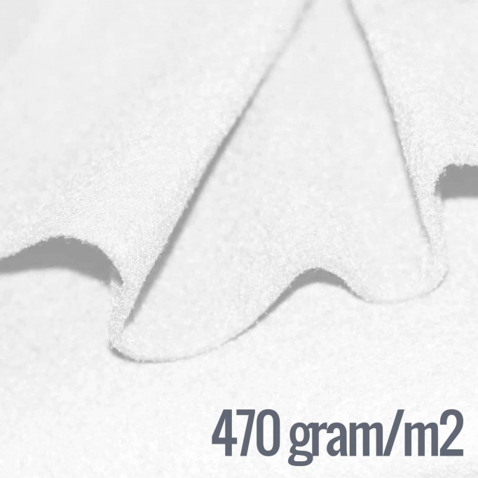 Tassenvilt 3mm Wit - (Tassenvilt Per Meter)