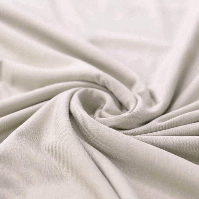 Bambus Jerseystoff Hellbeige - (Bambus Jersey Stoffe)