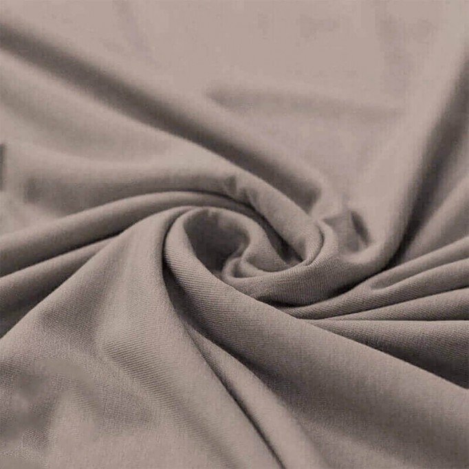 Bamboo Jersey Fabric Taupe - (Jersey Fabrics)