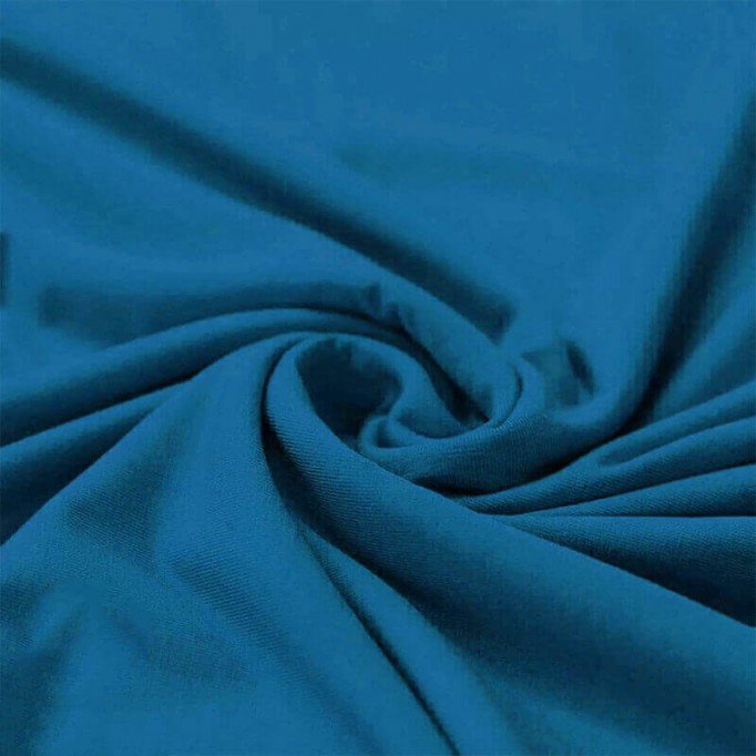 Bamboo Jersey Fabric Petrol Blue - (Jersey Fabrics)