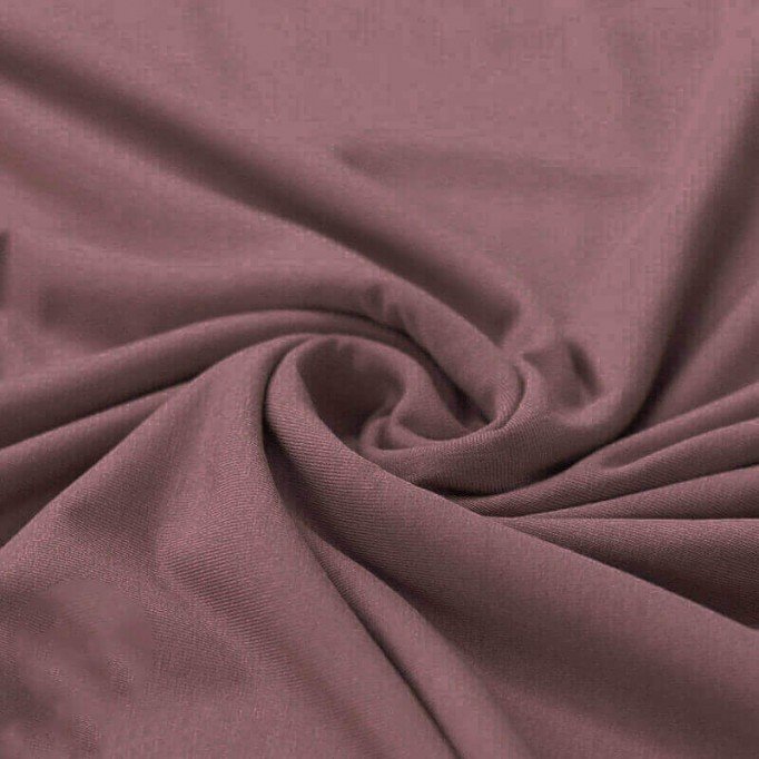 Bamboo Jersey Fabric Old Mauve - (Jersey Fabrics)