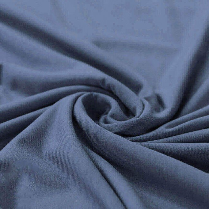 Bamboo Jersey Fabric Dark Jeans - (Jersey Fabrics)