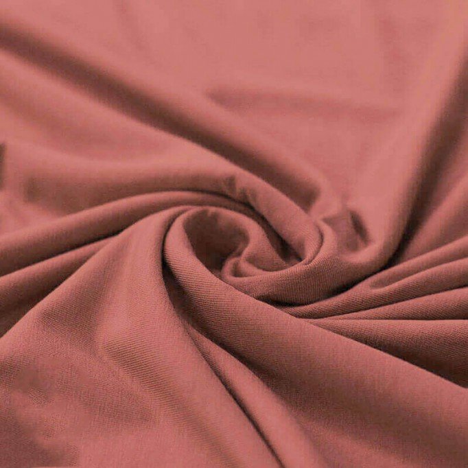 Bamboo Jersey Fabric Clay Pink - (Jersey Fabrics)