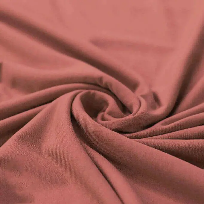 Bambus Jerseystoff Lehm Rosa - (Jersey Stoffe)