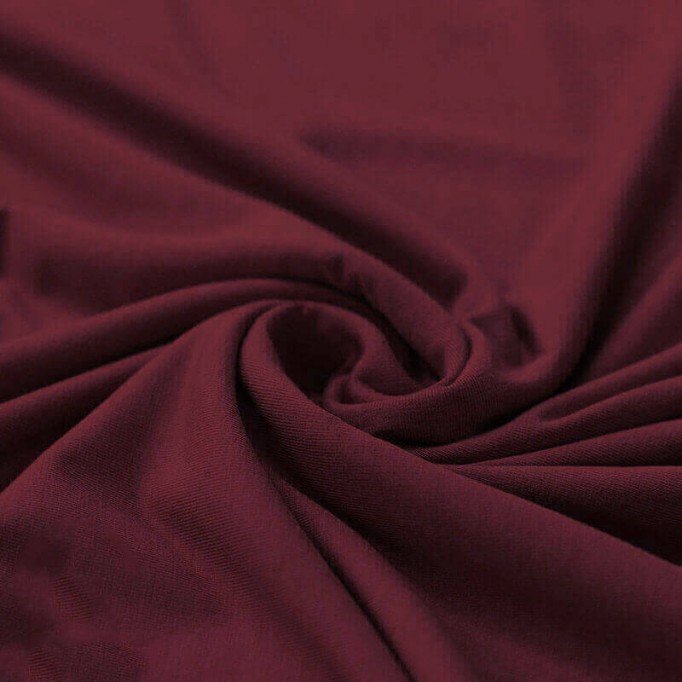 Bambus Jerseystoff Bordeaux - (Jersey Stoffe)