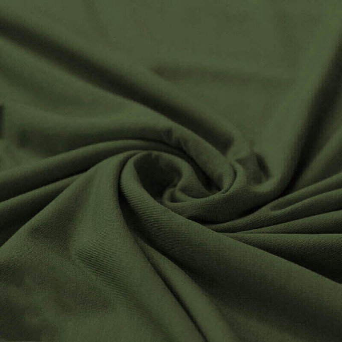 Bamboo Jersey Fabric Army Green - (Bamboo Jersey Fabrics)